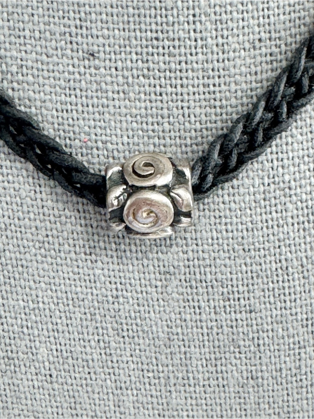 Authentic Pandora Sterling Silver Charm Rose Leaf Retired Bead